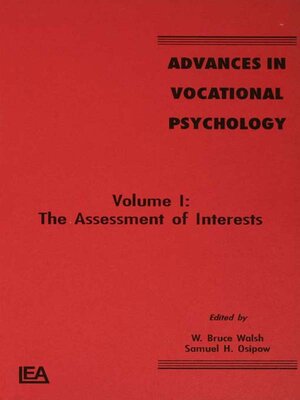 cover image of Advances in Vocational Psychology